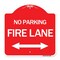 Signmission Colorado Fire Lane W/ Bidirectional Arrow, Red & White Aluminum Sign, 18" x 18", RW-1818-24255 A-DES-RW-1818-24255 - alternate 1